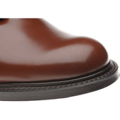 Herring Slaney mens Derby shoes in santalum brown polished