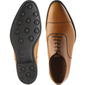 Herring Sligo Rubber mens rubber-soled Oxfords in tan grain calf