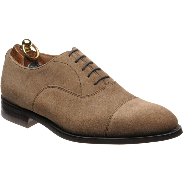 Herring Sligo Rubber mens rubber-soled Oxfords in taupe suede