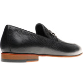 Herring Snaffle mens loafers in black deerskin