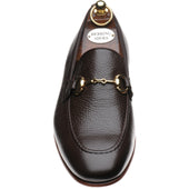 Herring Snaffle mens loafers in brown deerskin
