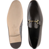 Herring Snaffle mens loafers in brown deerskin