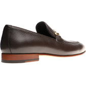 Herring Snaffle mens loafers in brown deerskin