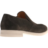 Herring St Jean mens rubber-soled loafers in dark brown suede