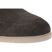 Herring St Jean mens rubber-soled loafers in dark brown suede