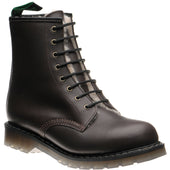 Herring Stanwick mens rubber-soled boots in brown waxy calf