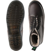Herring Stanwick mens rubber-soled boots in brown waxy calf