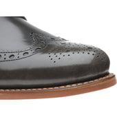 Herring Steeperton mens rubber-soled brogue boots in grey rub off hi-shine (second)