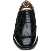 Herring Surrey II mens brogues in black polished