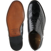 Herring Surrey II mens brogues in black polished