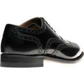 Herring Surrey II mens brogues in black polished