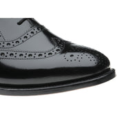 Herring Surrey II mens brogues in black polished