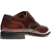 Herring Surrey II mens brogues in ivywood polished