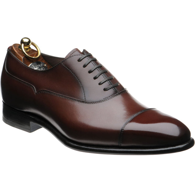 Herring Sussex mens Oxfords in dark brown calf
