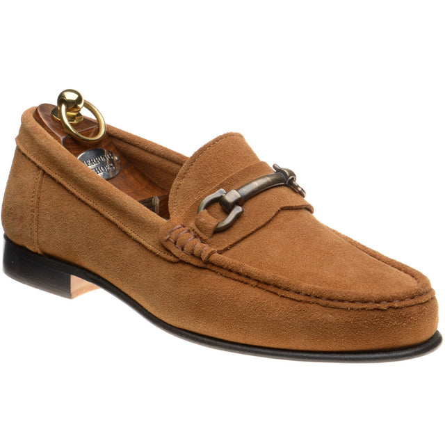 Herring Taormina mens hybrid-soled loafers in brown suede