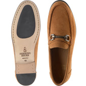 Herring Taormina mens hybrid-soled loafers in brown suede