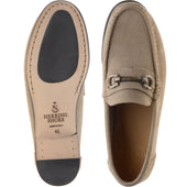 Herring Taormina mens hybrid-soled loafers in taupe suede