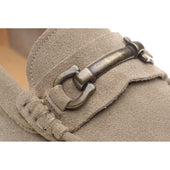 Herring Taormina mens hybrid-soled loafers in taupe suede