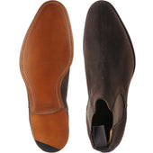 Herring Taverner mens Chelsea boots in brown suede