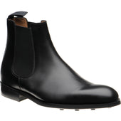 Herring Taverner Rubber mens rubber-soled Chelsea boots in black calf