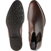 Herring Taverner Rubber mens rubber-soled Chelsea boots in brown calf