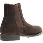 Herring Taverner Rubber mens rubber-soled Chelsea boots in brown suede