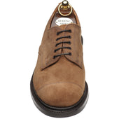 Herring Taw mens rubber-soled Derby shoes in brown waxy suede
