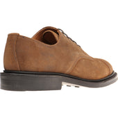 Herring Taw mens rubber-soled Derby shoes in brown waxy suede