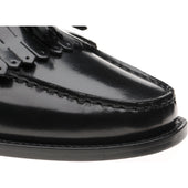 Herring Terni II mens hybrid-soled tasselled loafers in black polished