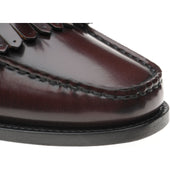 Herring Terni II mens hybrid-soled tasselled loafers in burgundy polished