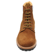 Herring Torre mens rubber-soled boots in brown suede