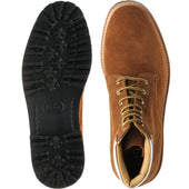 Herring Torre mens rubber-soled boots in brown suede
