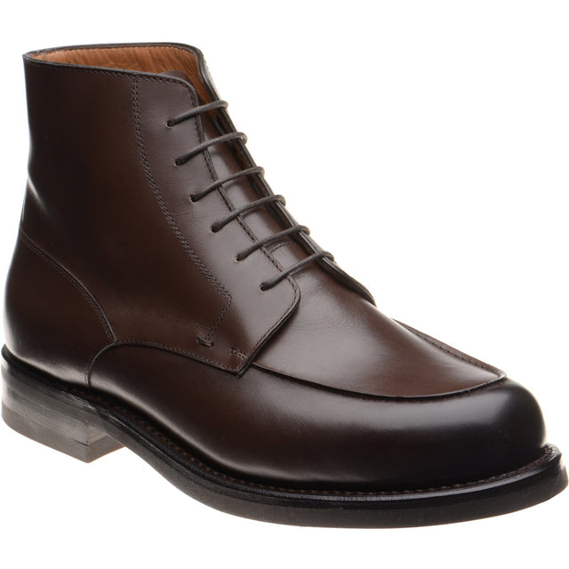 Herring Toulon mens rubber-soled boots in dark brown calf (second)
