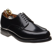 Herring Tours mens rubber-soled Derby shoes in black polished