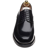 Herring Tours mens rubber-soled Derby shoes in black polished