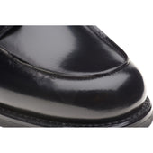 Herring Tours mens rubber-soled Derby shoes in black polished
