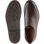 Herring Tours mens rubber-soled Derby shoes in dark brown calf