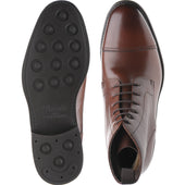 Herring Tregony (Warm Lined) mens rubber-soled boots in brown grain