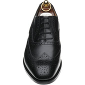 Herring Trent mens brogues in black calf