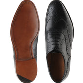 Herring Trent mens brogues in black calf