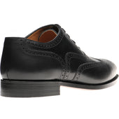 Herring Trent mens brogues in black calf