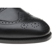 Herring Trent mens brogues in black calf