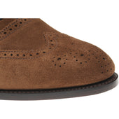 Herring Trent mens brogues in snuff suede