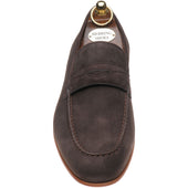 Herring Trovatore mens loafers in brown suede