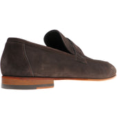 Herring Trovatore mens loafers in brown suede