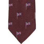 Herring Union Jack Tie in wine
