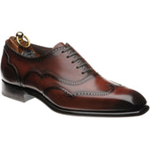 Herring Villiers mens brogues in rosewood calf