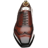 Herring Villiers mens brogues in rosewood calf