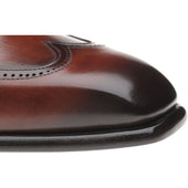 Herring Villiers mens brogues in rosewood calf