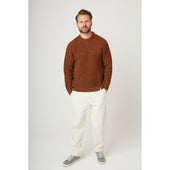 Herring Waffle Jumper by Peregrine in cinnamon